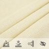 vidaXL Sunshade Sail 160 g/m&sup2; Cream 6x6 m HDPE