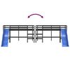 vidaXL Kids' Loft Bed without Mattress with Slide Black 80x200 cm