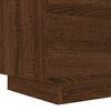 vidaXL Bedside Cabinets with LED Lights 2 pcs Brown Oak Engineered Wood