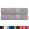 vidaXL Hand Towels "FROGN" 2 pcs Grey 50x100 cm 360 gsm