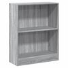 vidaXL Bookcase Grey Sonoma 60x24x76 cm Engineered Wood