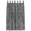vidaXL Velvet Curtains with Curtains 2 pcs Grey 175 x 140 cm Velvet