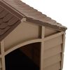 vidaXL Dog House Brown 71x71.5x68 cm PP