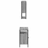 vidaXL 2 Piece Bathroom Furniture Set Grey Sonoma Engineered Wood