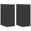 vidaXL Outdoor Wall Lights 2pcs Black Die-cast Aluminium