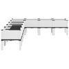 vidaXL Garden Planter with Legs White 200x160x42 cm PP