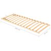 vidaXL Slatted Bed without Mattress Base Adjustable Head 70x200cm