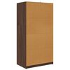 vidaXL Bathroom Cabinet Brown Oak 79.5 x 49 x 156 cm Engineered Wood