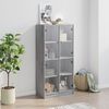 vidaXL Highboard with Doors Grey Sonoma 68x37x142 cm Engineered Wood