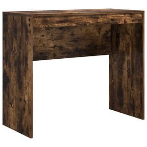 vidaXL Desk Smoked Oak 90 x 40 x 76 cm