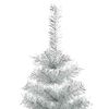vidaXL Christmas Tree with 300 LEDs with Stand Silver 180 cm PET