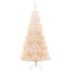 vidaXL Artificial Christmas Tree with Iridescent Tips White 210 cm PVC