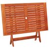 vidaXL 5 Piece Folding Outdoor Dining Set Solid Eucalyptus Wood