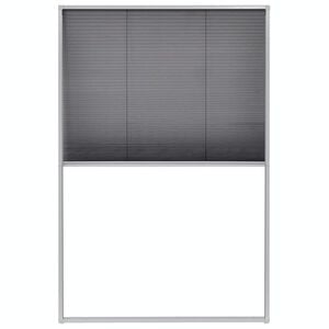 vidaXL Plisse Insect Screen for Windows Aluminium 80x120 cm