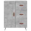 vidaXL Highboard Concrete Grey 69.5x34x180 cm Engineered Wood