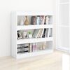 vidaXL Book Cabinet/Room Divider High Gloss White 100x30x103 cm
