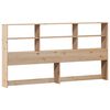 vidaXL Bookcase Bed without Mattress 200x200cm Solid Wood Pine