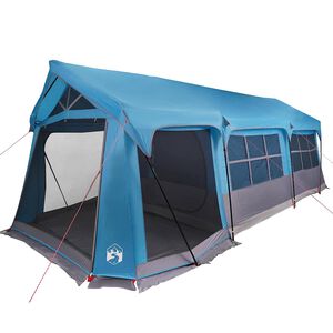 vidaXL Family Tent Blue and Grey 620 x 322 x 240 cm Polyester