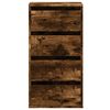 vidaXL Corner Chest of Drawers Smoked Oak 40x41x76 cm Engineered Wood