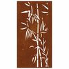 vidaXL Garden Wall Decoration 105x55 cm Corten Steel Bamboo Design