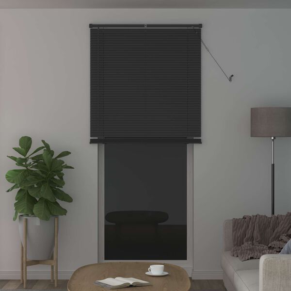 vidaXL Venetian Blind Manual Adjustable Silver Grey 213 x 80 cm PVC