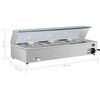 vidaXL Chafing Dishes Silver Stainless Steel