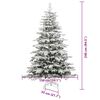 vidaXL Artificial Hinged Christmas Tree White 240 cm PE and PVC