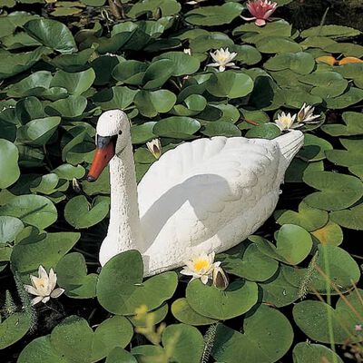 Ubbink White Swan Garden Pond Ornament Plastic