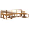 vidaXL Outdoor Sofa Set 6 pcs Natural Solid Acacia Wood