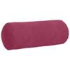 vidaXL Bolster Pillows 2 pcs Wine Red &Oslash; 15 x 40 cm Corduroy Fabric