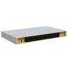 vidaXL Floating Wall Shelves 4 pcs Concrete Grey 40x23x3.8 cm MDF