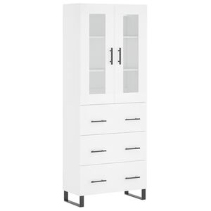 vidaXL Highboard White 69.5x34x180 cm Engineered Wood
