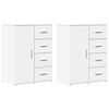 vidaXL Sideboards 2 pcs White 59x39x80 cm Engineered Wood