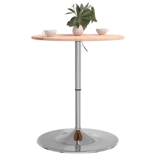 vidaXL Bar Table &Oslash;60x89.5 cm Solid Wood Beech