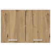 vidaXL Hanging Cabinet 2 pcs Artisan Oak and White 60 x 31 x 40 cm