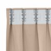 vidaXL Blackout Curtains with Rings 2 pcs Taupe 245 x 140 cm Polyester