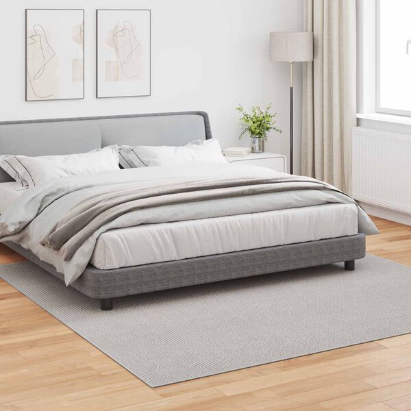 vidaXL Area Rugs Square LUGO Cream 240 x 240 cm Polyester