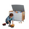 KidKraft Kid Toy Box Mid-Century Modern Grey 73.99x46x55.88 cm