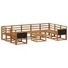 vidaXL Outdoor Sofa Set 10 pcs Natural Solid Acacia Wood