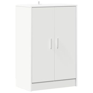 vidaXL Shoe Cabinet White 60x35x92 cm Engineered Wood