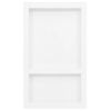 vidaXL Shower Niche with 2 Compartments High Gloss White 41x69x9 cm