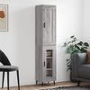 vidaXL Highboard Grey Sonoma 34.5x34x180 cm Engineered Wood