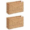 vidaXL Magazine Baskets 2 pcs Water hyacinth 39 x 14 x 25 cm Natural