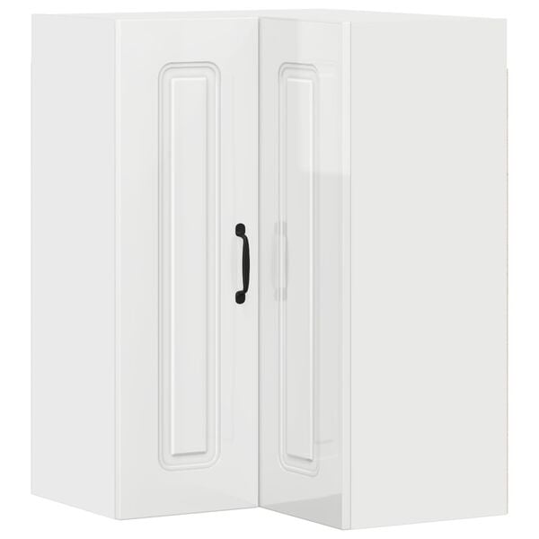 vidaXL Kitchen Cabinet Kalmar High Gloss White 57 x 57 x 80 cm