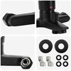 vidaXL Shower Mixer Tap Black G 1 / 2 inches