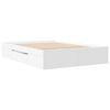 vidaXL Bed Frame without Mattress White 120x190 cm Small Double Engineered Wood