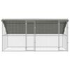 vidaXL Chicken Cage 2 pcs Silver 400 x 200 x 198.5 cm Galvanised Steel