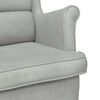 vidaXL Armchair Light Grey 92 x 71 x 91 cm Velvet