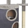 vidaXL Cat Tree with Sisal Scratching Posts Grey 260 cm