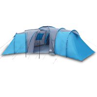 vidaXL Family Tent Dome 12-Person Blue Waterproof